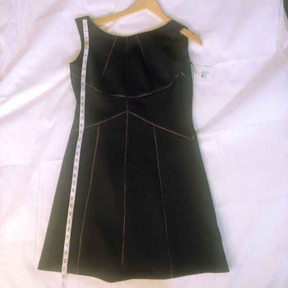 Calvin Klein Navy Blue, Fitted & Flare Sleeveless Midi knee length Size 8, NWT - Picture 9 of 10